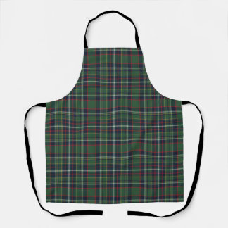 Tablier Classic Green and Red Tartan Plaid Pattern