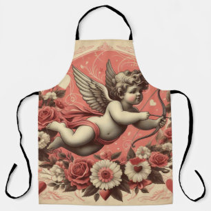 Tablier Classic/Vintage/Retro Saint-Valentin cupide