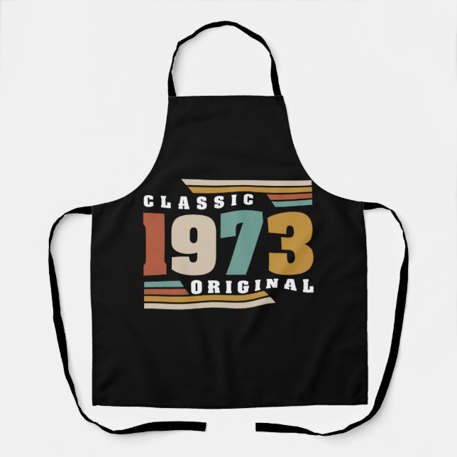 Tablier Classique 1973 Original 49e anniversaire 49 ans (Recto)