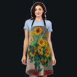 Tablier Claude Monet - Bouquet de tournesols<br><div class="desc">Bouquet de tournesols / Bouquet de tournois - Claude Monet,  Huile sur toile,  1881</div>