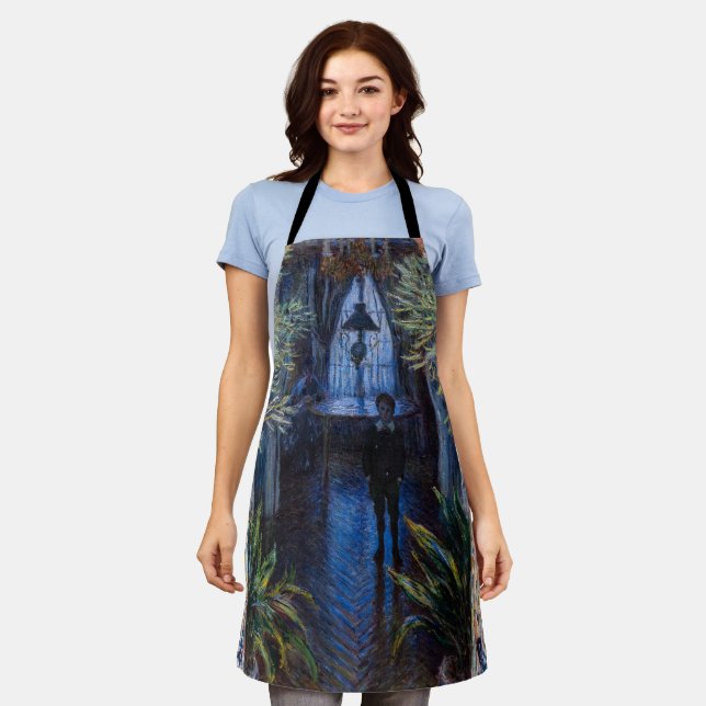 Tablier Claude Monet - Coin de l'appartement (Porté)