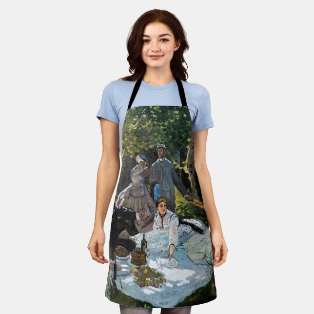Tablier Claude Monet - Déjeuner sur l'herbe, panneau droit (Porté)