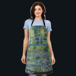 Tablier Claude Monet - Eau Lily étang, Harmonie verte<br><div class="desc">Etang Lily,  Harmonie Verte / Le Bassin aux Nympheas,  Harmonie Verte par Claude Monet en 1899</div>