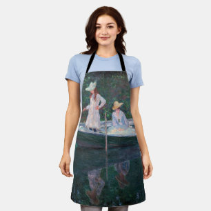 Tablier Claude Monet - En Norvegienne Bateau à Giverny