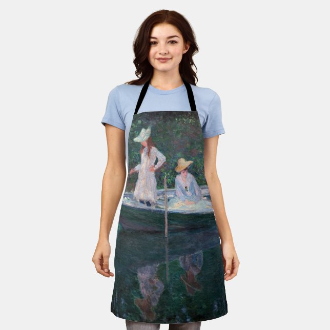 Tablier Claude Monet - En Norvegienne Bateau à Giverny (Porté)