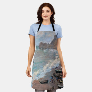 Tablier Claude Monet - La plage d'Etretat