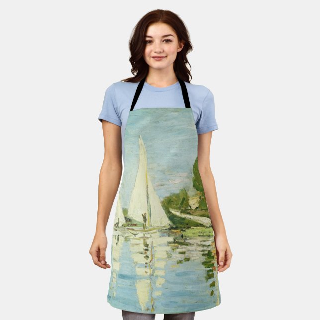 Tablier Claude Monet. Régates à Argenteuil (Porté)