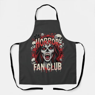 Tablier Club de fans de l'horreur d'Halloween crâne de vam