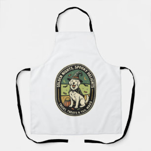 Tablier Club de nuit effrayant Retriever doré Halloween