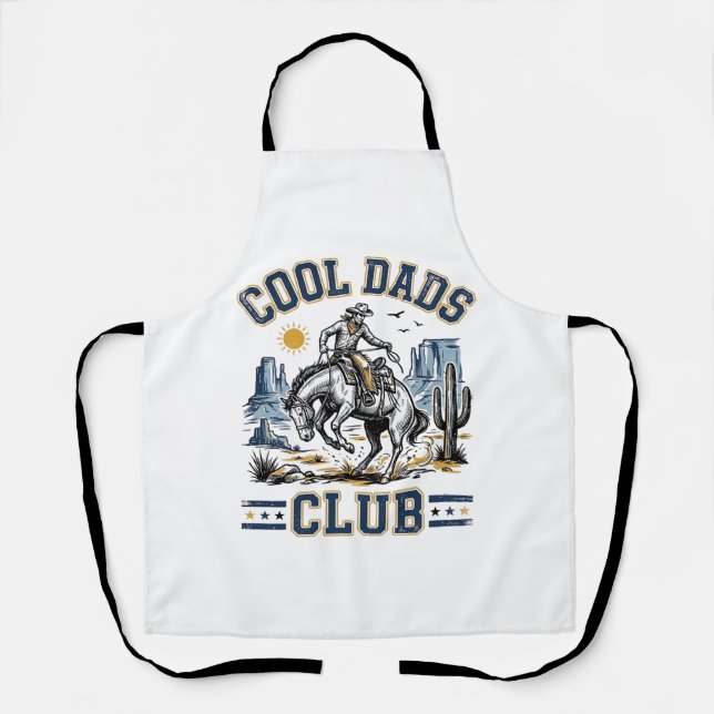 Tablier Club des papas cools conception de chemise Western (Recto)