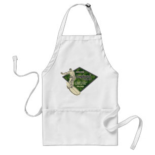Tablier Club Surfing Hibiscus Diamond Chef's Apron