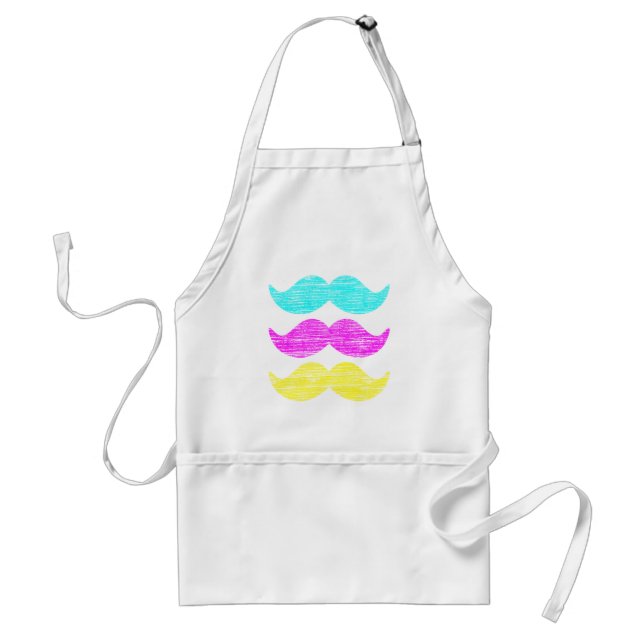 Tablier CMY Mustaches (style presse-lettres) (Devant)