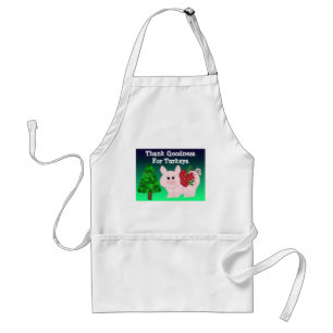 Tablier Cochon de Noël humoristique avec citation