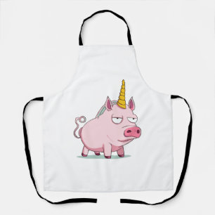Tablier Cochon mignon - cochon de licorne