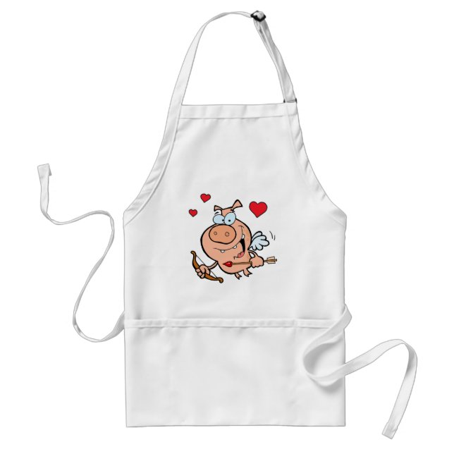 Tablier Cochon volant avec flèche et flèche (Devant)