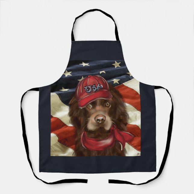 Tablier Cocker Spaniel Américain  (Recto)