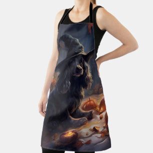 Tablier Cocker Spaniel Citrouilles Halloween effrayant