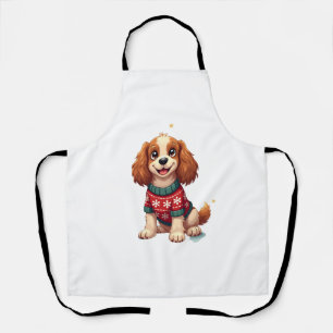 Tablier Cocker Spaniel Snowflake chien brillant