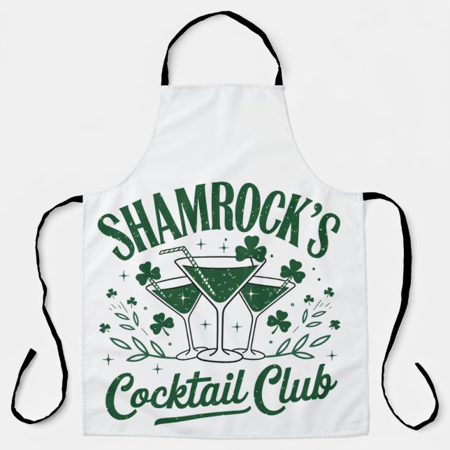 Tablier Cocktail shamrock (Recto)