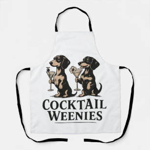 Tablier Cocktail Weenies Drôle De Dachshund Chien Wiener