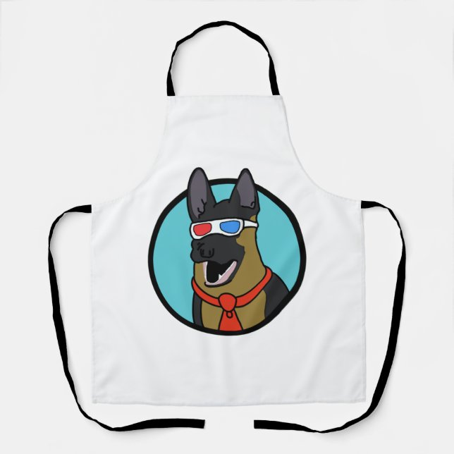 Tablier CoD German Shepherd Je n’ai aucune idée de ce que  (Recto)