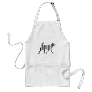 Tablier CODE DE BARRE DE CHIEN Code barre de canine Design