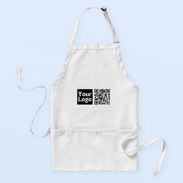 Tablier Code QR éditable & Votre logo ou image d'entrepris (Créateur téléchargé)