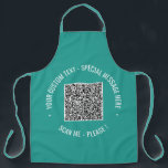Tablier Code QR et tableur texte personnalisé Choisir la c<br><div class="desc">Couleurs et polices personnalisées - Tabliers personnalisés avec votre QR Code Scan Info et texte personnalisé Promotional Business ou Modern Funny Apron Don - Ajouter votre QR Code - Image ou logo - Photo / Texte - Nom ou autre info / message - Redimensionner et déplacer ou ajouter des éléments...</div>