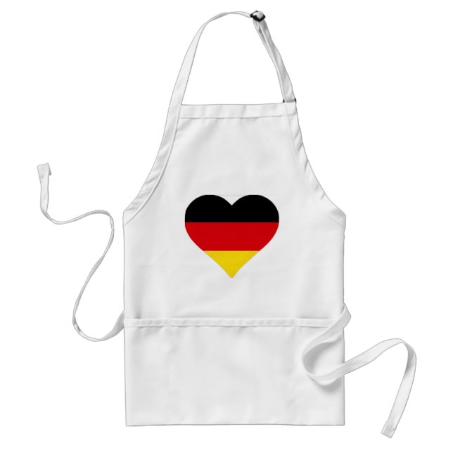 Tablier Coeur allemand de drapeau (Devant)