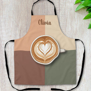 Tablier Cœur d'Art Latte Moderne