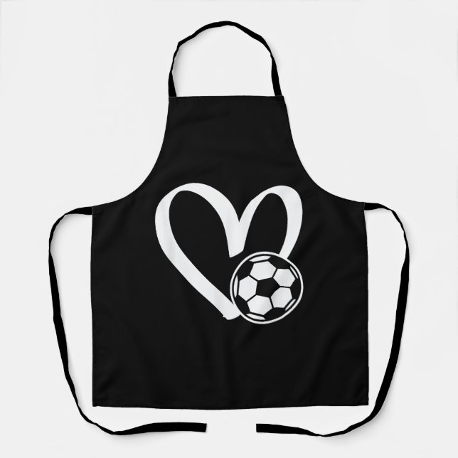 Tablier Coeur de balle de football (Recto)
