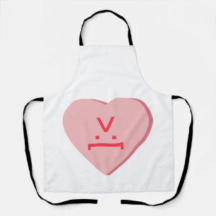 Tablier Coeur de bonbons - Visage diabolique
