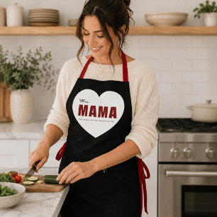 Tablier Cœur de Maman Personnalisé Moderne