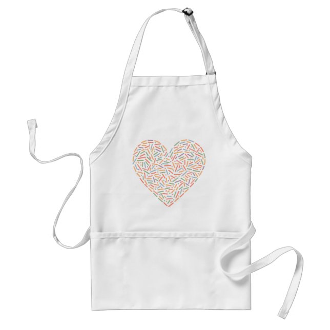 Tablier Coeur doux | Saupoudrer bébé (Devant)