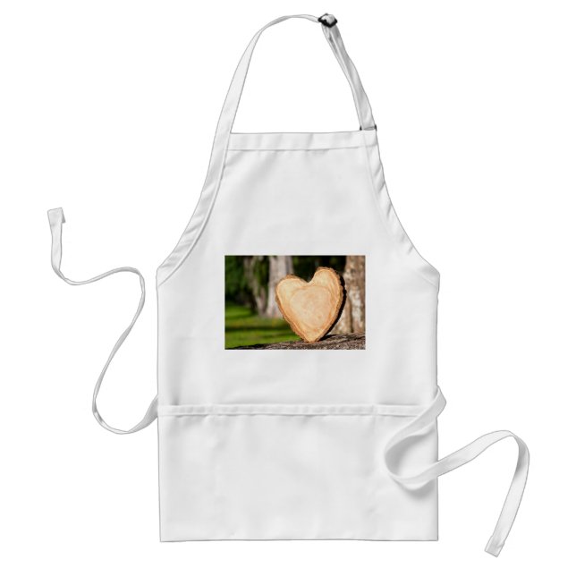 Tablier coeur en bois (Devant)