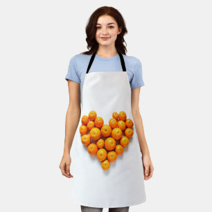 Tablier Cœur Orange