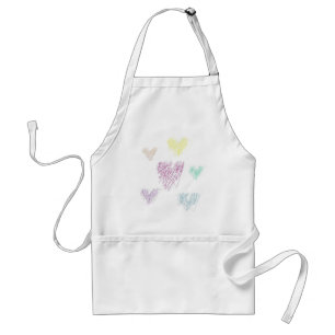 Tablier Coeurs abstraits