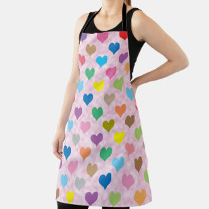 Tablier Coeurs colorés