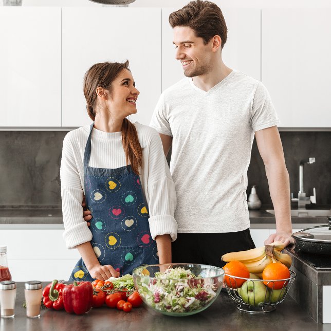 Tablier Coeurs colorés (Créateur téléchargé)