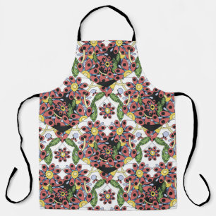 Tablier Coeurs colorés, Motif romantique sans couture.