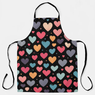 Tablier Cœurs colorés Saint-Valentin