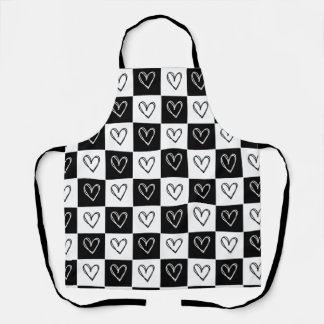 Tablier Cœurs Damier