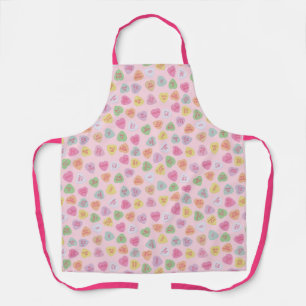 Tablier Coeurs de bonbons rose Apron amoureux