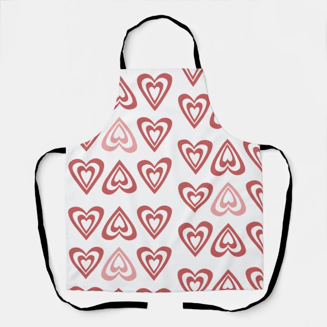 Tablier Cœurs de la Saint-Valentin Mignons – Conception d' (Recto)