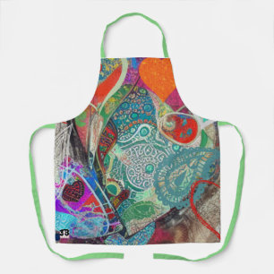 Tablier Coeurs et Paisley