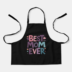 Tablier Cœurs mignons et fleurs Meilleure maman de tous le
