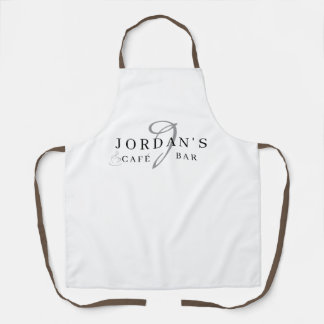 Tablier Coffee Barista Cafe Custom White Long Apron