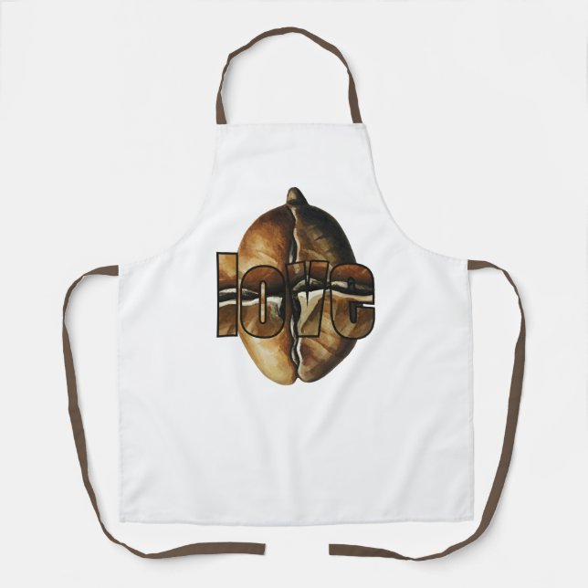 Tablier Coffee-flavored kitchen apron (Recto)