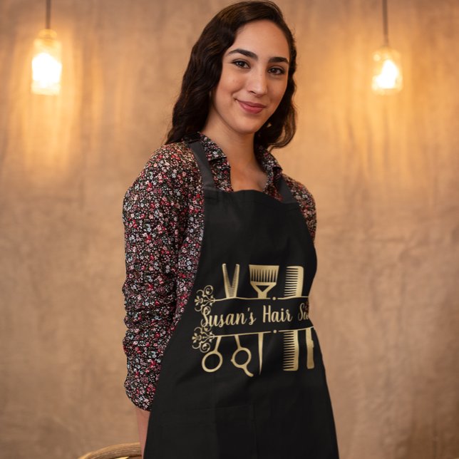 Tablier Coiffeur Dresseur de cheveux Salon personnalisé (Créateur téléchargé)