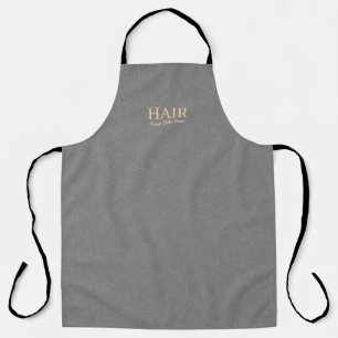Tablier Coiffeur Personnalisable Texture Grise Moderne